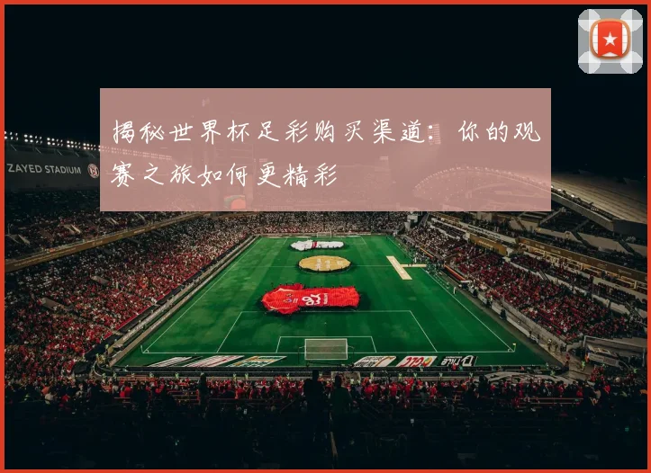 揭秘世界杯足彩购买渠道：你的观赛之旅如何更精彩