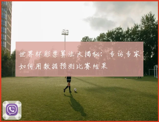 世界杯彩票算法大揭秘：专访专家如何用数据预测比赛结果